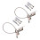 2Ensembles Sangles Anti-Chute Argent Métal Durable 1