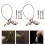 2Ensembles Sangles Anti-Chute Argent Métal Durable 8