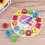 Wooden Shape Sorting Clock Blocs Numérotés Couleur 3
