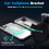 1Set Auto Ventilatorhouder Telefoon ABS Zwart Draaibaar 3