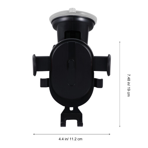 1Set Auto Ventilatorhouder Telefoon ABS Zwart Draaibaar 1