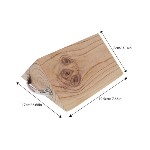 Cale-Roues Robustes Bois Et Métal Beige Accessoires Remorque 2