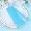 2Paquets Bâtons Papier Bleus Solides Pour Gâteaux Sucettes DIY 5
