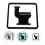 2Pièces Panneaux Wc , Pour Bureaux 9