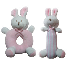 Jouet Peluche Bébé Cadeau Nouveau- Hochet Rose