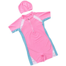 Maillot Anti-Uv Enfant Rose Pour D'été