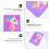 licorne peluche 2 pièces carnet cadeau 9