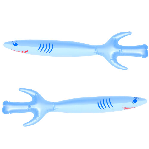 4 Pcs Kids Inflatable Cartoon Shark Swords Playthings 2