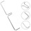 4Pcs Silver Iron Stirring Rods for Popcorn Maker Machine Heavy Duty 10