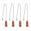 8Pcs Durable Wood Pull Chains Vintage Style for Ceiling Fan and Lamp 1