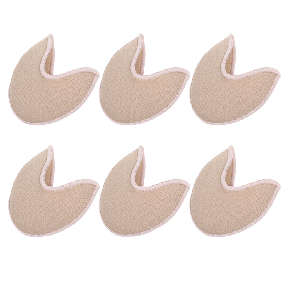 Inoomp 15Pairs Light Brown Ballet Toe Covers Knit Fabric Protective Dance Pad