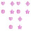 20pcs Tailor Work Tools Fabric Markers Sewing Chalk Pen Cutting Tool Erasable Smooth Drawing Professional Chalk 5