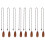 8Pcs Durable Wood Pull Chains Vintage Style for Ceiling Fan and Lamp 4