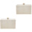2Pcs Cotton Swab Storage Box 2-Compartment Pad Container 3