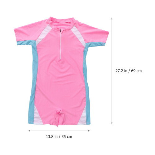 Maillot Anti-Uv Enfant Rose Pour D'été 2