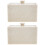 2Pcs Cotton Swab Storage Box 2-Compartment Pad Container 5