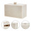 2Pcs Cotton Swab Storage Box 2-Compartment Pad Container 10