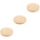 3pcs Round Wooden Desk Lamp Base Replacement DIY 5
