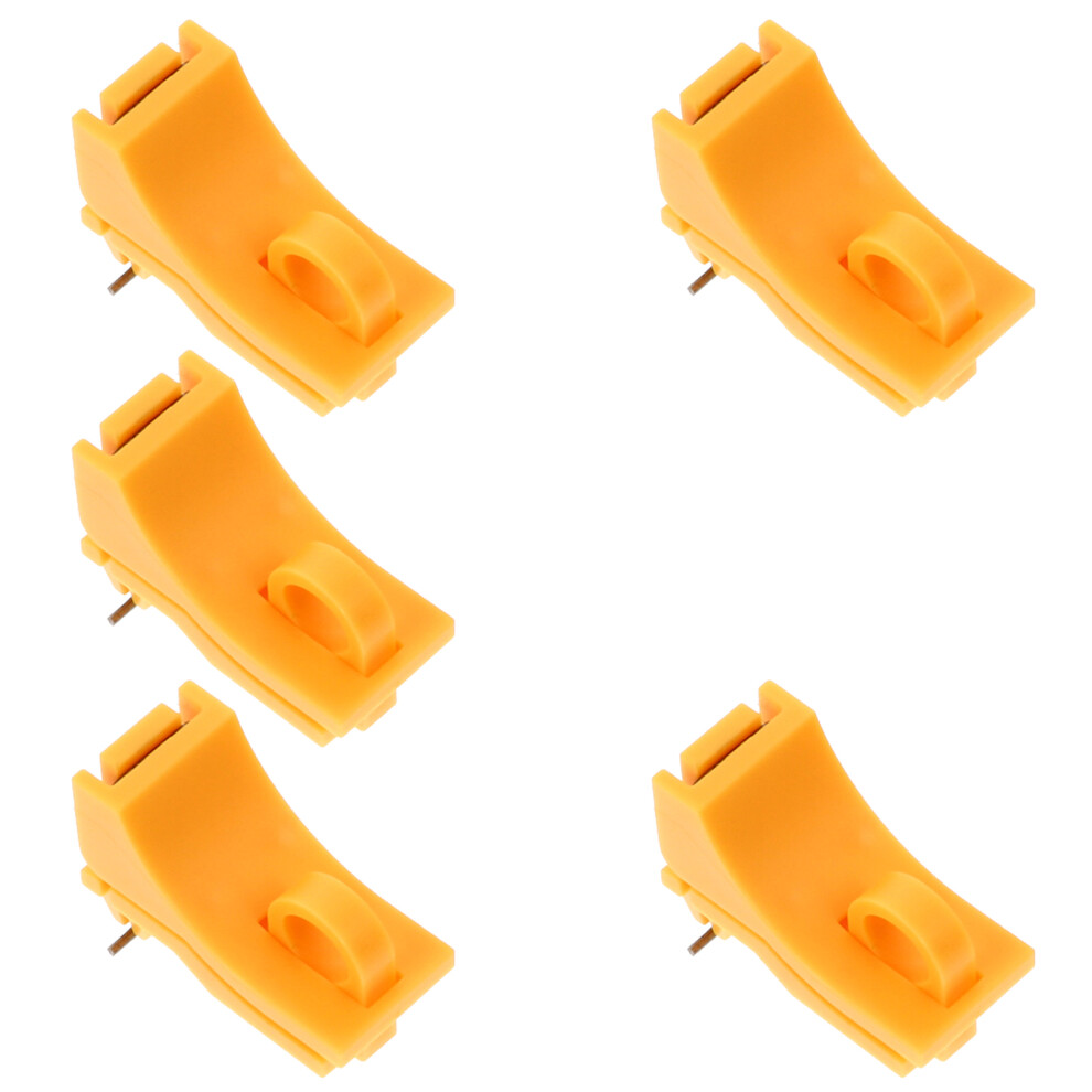Solustre 15Pcs Breaker Safety Buckles Lockout Accessories In Orange Color