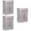 3Pcs Silver Stainless Distribution Box Outdoor Garden Use 9