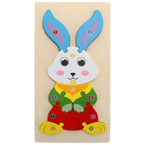 Bunny 3D Bois Éducatif Pour Enfants
