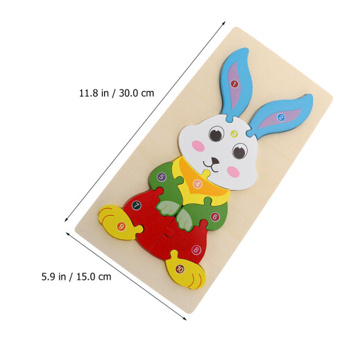 Bunny 3D Bois Éducatif Pour Enfants 1