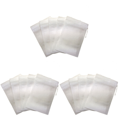 300Pcs Lightweight White Tea Filter Bags Drawstring Non-Woven Storage 1