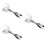 3Pièces Pinces Multiusage Acier Inoxydable Cuisine Argenté 6