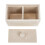 2Pcs Cotton Swab Storage Box 2-Compartment Pad Container 9