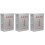 3Pcs Silver Stainless Distribution Box Outdoor Garden Use 6