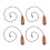 8Pcs Durable Wood Pull Chains Vintage Style for Ceiling Fan and Lamp 2