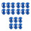 18Pcs Wear-Resistant Blue Plastic Trampoline Pole Caps for Protection 10