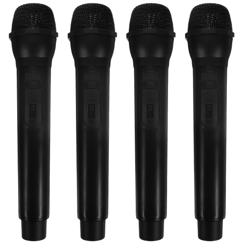 4Pcs Pretend Microphone Prop For Stage Performance And Role Play 2