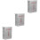 3Pcs Silver Stainless Distribution Box Outdoor Garden Use 7