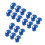 18Pcs Wear-Resistant Blue Plastic Trampoline Pole Caps for Protection 9