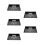 5pcs Projector Bracket Aluminum Wall-Mounted Projector Stand 3