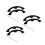 9 Pcs Snowboard Edge Guard Arc Shaped Deck Bumper For Ski Protection 4