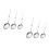 6Pcs Stainless Steel Kitchen Mesh Strainers Fine Filter Skimmer Spoons 6