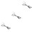 3Pièces Pinces Multiusage Acier Inoxydable Cuisine Argenté 4