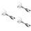 3Pièces Pinces Multiusage Acier Inoxydable Cuisine Argenté 5