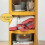 Modern Round Nightstand with Drawers and Sliding Door, Stackable Bedside Table for Bedroom 5