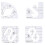 4PCS Acrylic Quilting Ruler Template Set for Precise Fabric Cutting and Patchwork Splicing 2