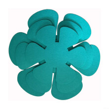 12pcs Felt Pot and Pan Protectors Set, 3 Sizes NonSlip Pads for Scratch Cookware Stacking, Lake Blue