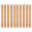 10Pièces Éventail Chinois Bois Beige Support Main Handmade 1