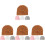 16Pièces Bonnets Bébé - Coton Confortable Nœud Style Adorable 2