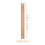 10Pièces Éventail Chinois Bois Beige Support Main Handmade 2