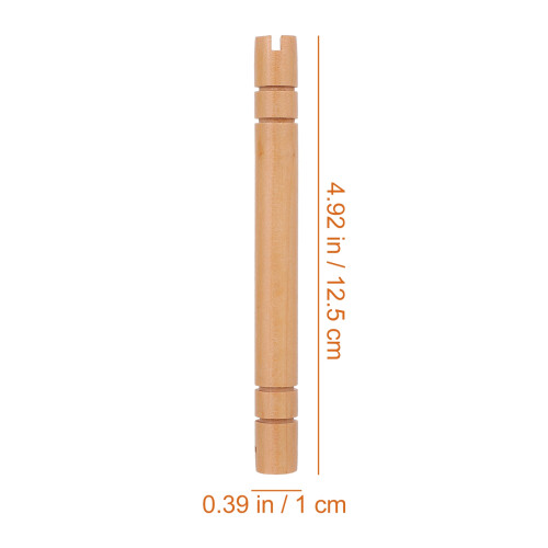 10Pièces Éventail Chinois Bois Beige Support Main Handmade 1