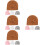 16Pièces Bonnets Bébé - Coton Confortable Nœud Style Adorable 7