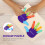 1Ensemble Bois Enfant 3D Main Éducatif Coloré 3