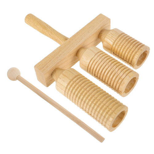 1 Set Instrument De Percussion En Bois Guiro Baguette